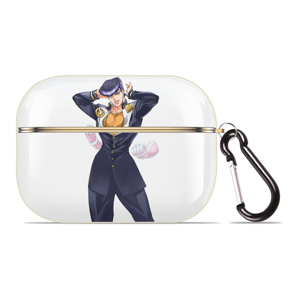 （画像用） ジョジョの奇妙な冒険 ひがしかた じょうすけ JoJo's Bizarre Adventure Higashikata Josuke 【AirPods Pro用】ハードシェル保護ケース｜耐衝撃・防指紋・カラビナ付き商品仕様