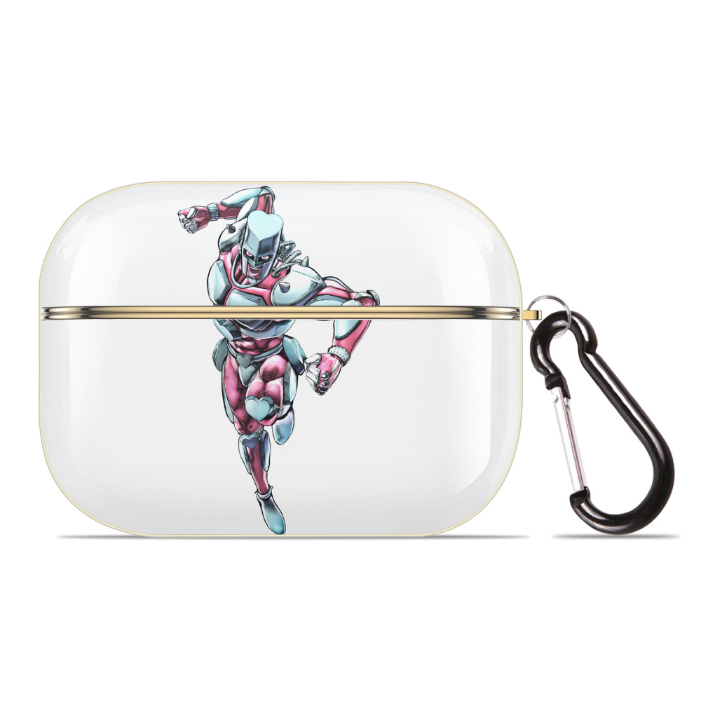 （画像用） ジョジョの奇妙な冒険 ひがしかた じょうすけ JoJo's Bizarre Adventure Higashikata Josuke 【AirPods Pro用】ハードシェル保護ケース｜耐衝撃・防指紋・カラビナ付き商品仕様