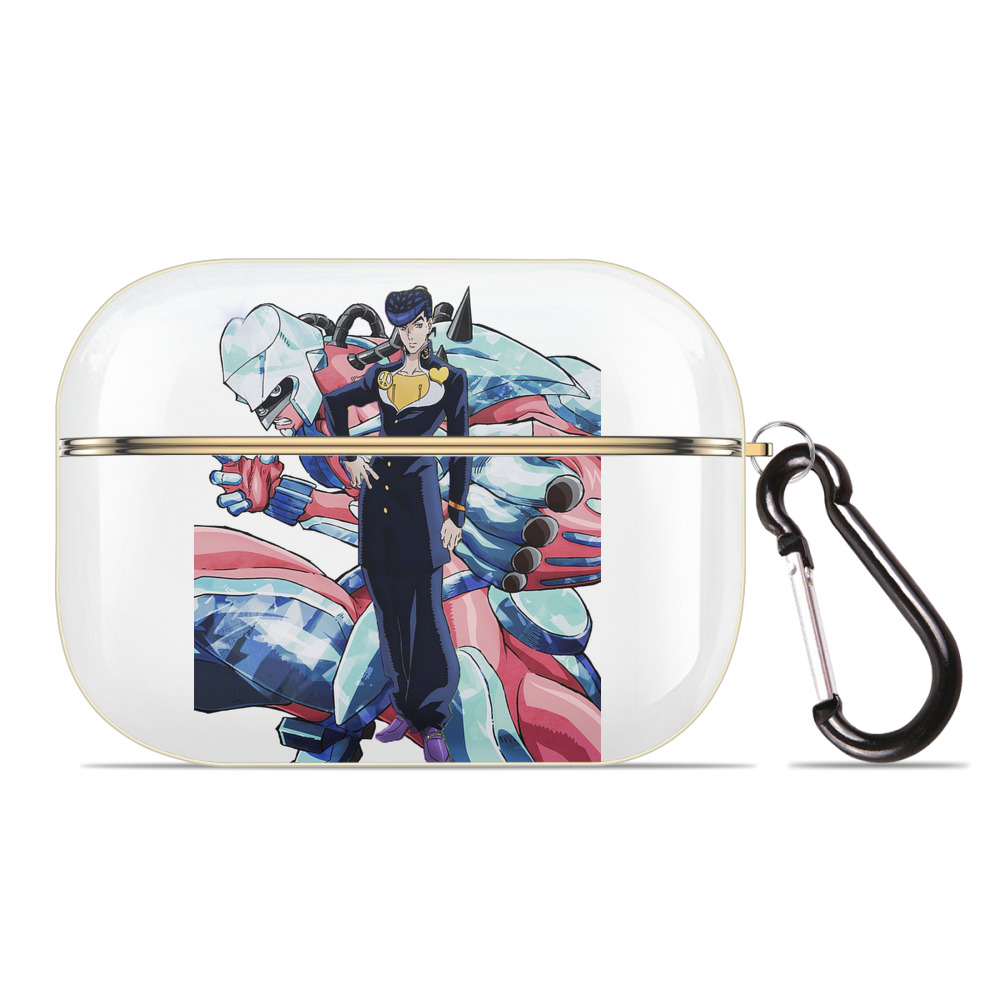 （画像用） ジョジョの奇妙な冒険 ひがしかた じょうすけ JoJo's Bizarre Adventure Higashikata Josuke 【AirPods Pro用】ハードシェル保護ケース｜耐衝撃・防指紋・カラビナ付き商品仕様