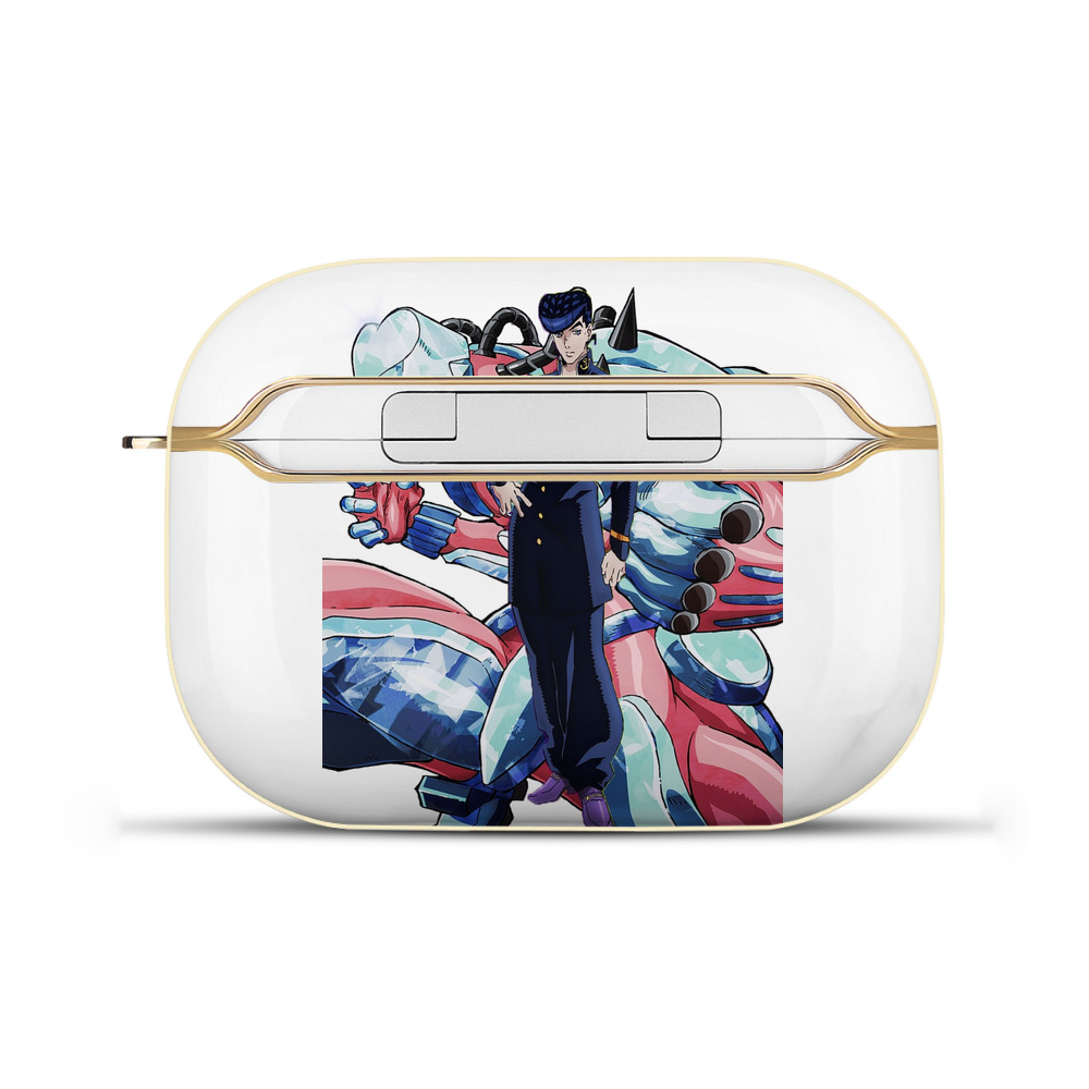 （画像用） ジョジョの奇妙な冒険 ひがしかた じょうすけ JoJo's Bizarre Adventure Higashikata Josuke 【AirPods Pro用】ハードシェル保護ケース｜耐衝撃・防指紋・カラビナ付き商品仕様