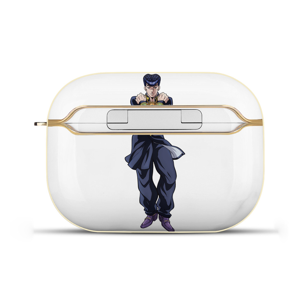 （画像用） ジョジョの奇妙な冒険 ひがしかた じょうすけ JoJo's Bizarre Adventure Higashikata Josuke 【AirPods Pro用】ハードシェル保護ケース｜耐衝撃・防指紋・カラビナ付き商品仕様
