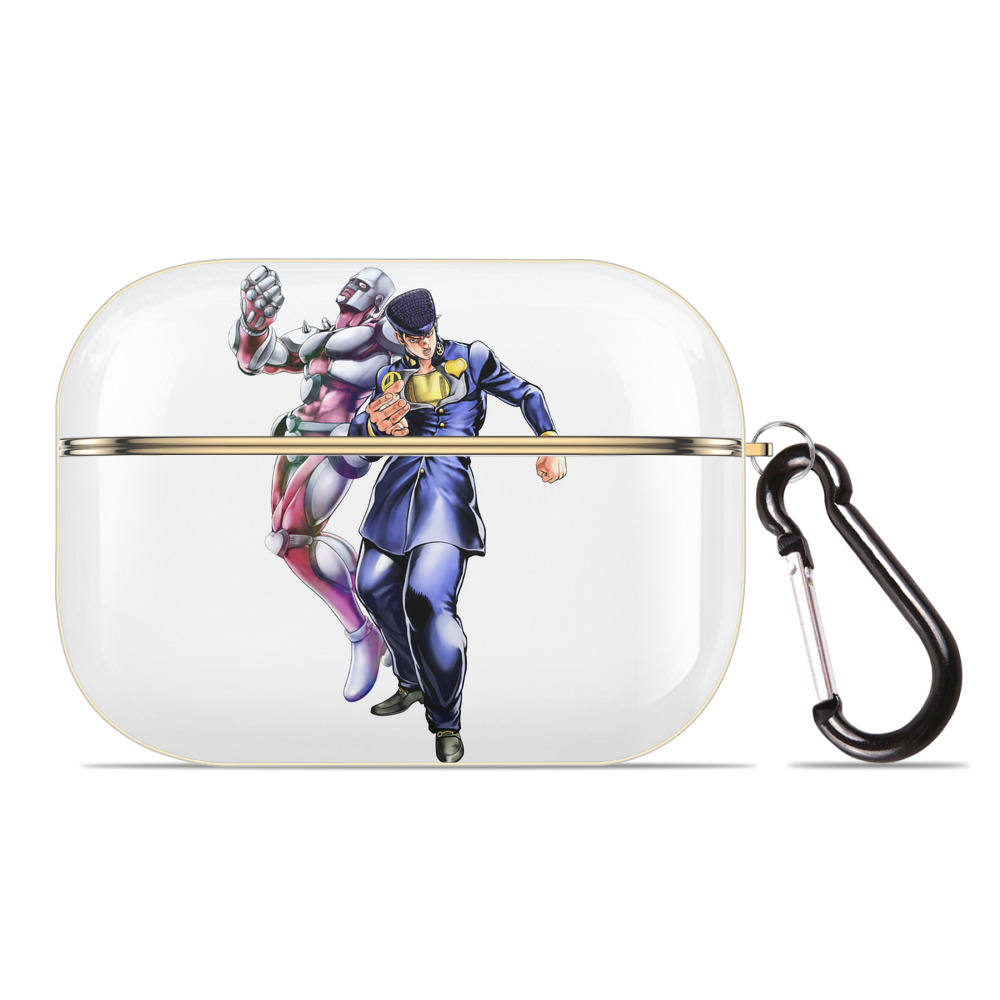 （画像用） ジョジョの奇妙な冒険 ひがしかた じょうすけ JoJo's Bizarre Adventure Higashikata Josuke 【AirPods Pro用】ハードシェル保護ケース｜耐衝撃・防指紋・カラビナ付き商品仕様