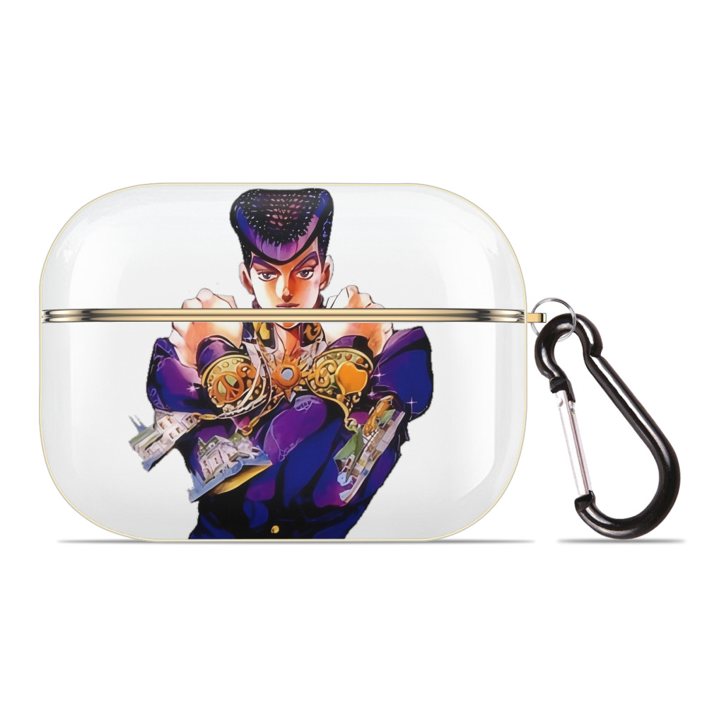 （画像用） ジョジョの奇妙な冒険 ひがしかた じょうすけ JoJo's Bizarre Adventure Higashikata Josuke 【AirPods Pro用】ハードシェル保護ケース｜耐衝撃・防指紋・カラビナ付き商品仕様