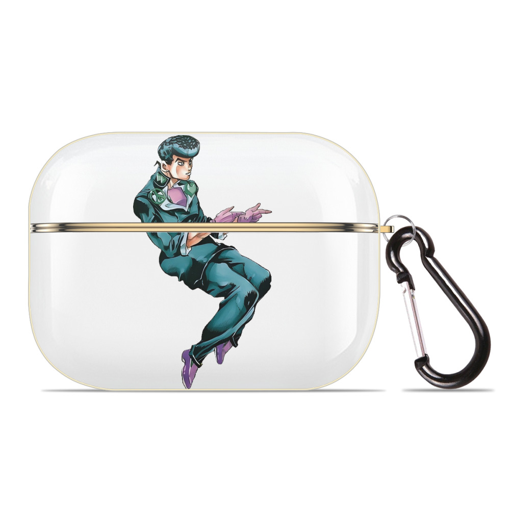 （画像用） ジョジョの奇妙な冒険 ひがしかた じょうすけ JoJo's Bizarre Adventure Higashikata Josuke 【AirPods Pro用】ハードシェル保護ケース｜耐衝撃・防指紋・カラビナ付き商品仕様