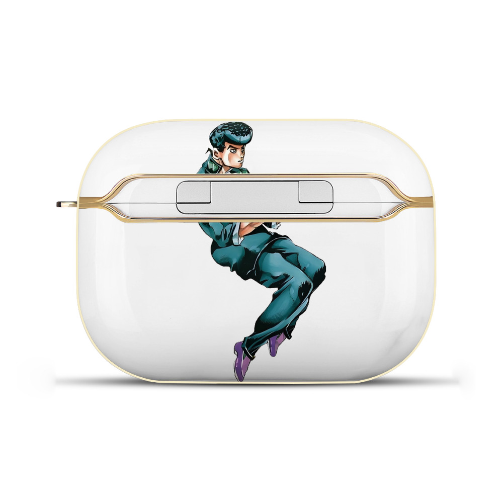 （画像用） ジョジョの奇妙な冒険 ひがしかた じょうすけ JoJo's Bizarre Adventure Higashikata Josuke 【AirPods Pro用】ハードシェル保護ケース｜耐衝撃・防指紋・カラビナ付き商品仕様