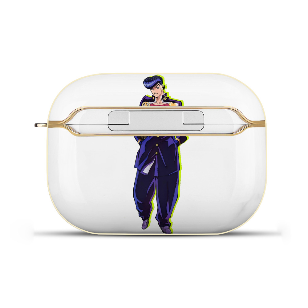 （画像用） ジョジョの奇妙な冒険 ひがしかた じょうすけ JoJo's Bizarre Adventure Higashikata Josuke 【AirPods Pro用】ハードシェル保護ケース｜耐衝撃・防指紋・カラビナ付き商品仕様