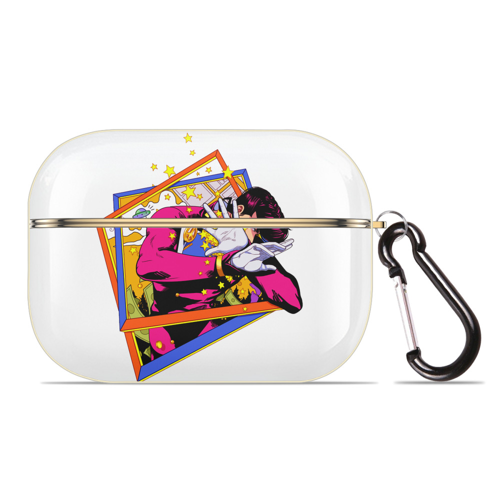 （画像用） ジョジョの奇妙な冒険 ひがしかた じょうすけ JoJo's Bizarre Adventure Higashikata Josuke 【AirPods Pro用】ハードシェル保護ケース｜耐衝撃・防指紋・カラビナ付き商品仕様
