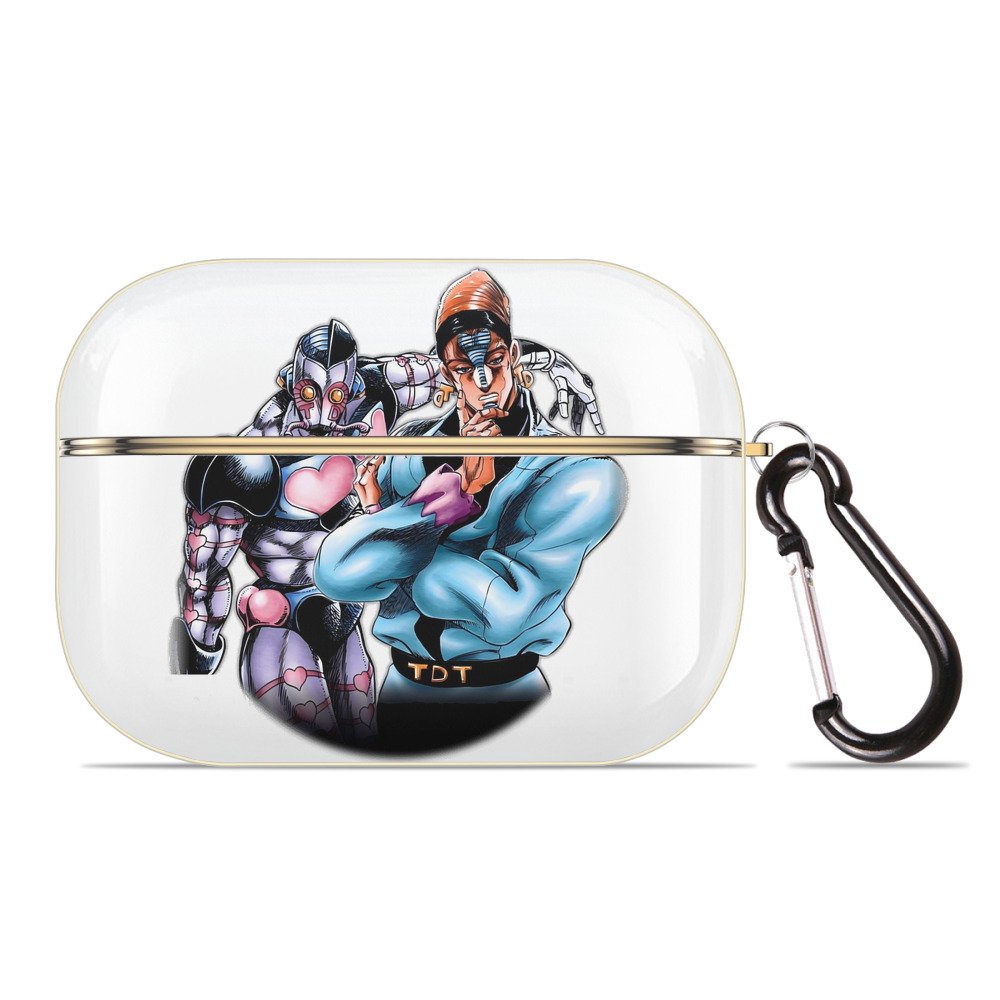 （画像用） ジョジョの奇妙な冒険 ひがしかた じょうすけ JoJo's Bizarre Adventure Higashikata Josuke 【AirPods Pro用】ハードシェル保護ケース｜耐衝撃・防指紋・カラビナ付き商品仕様