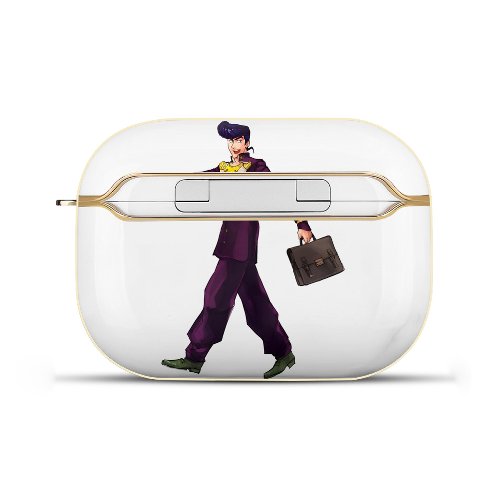 （画像用） ジョジョの奇妙な冒険 ひがしかた じょうすけ JoJo's Bizarre Adventure Higashikata Josuke 【AirPods Pro用】ハードシェル保護ケース｜耐衝撃・防指紋・カラビナ付き商品仕様