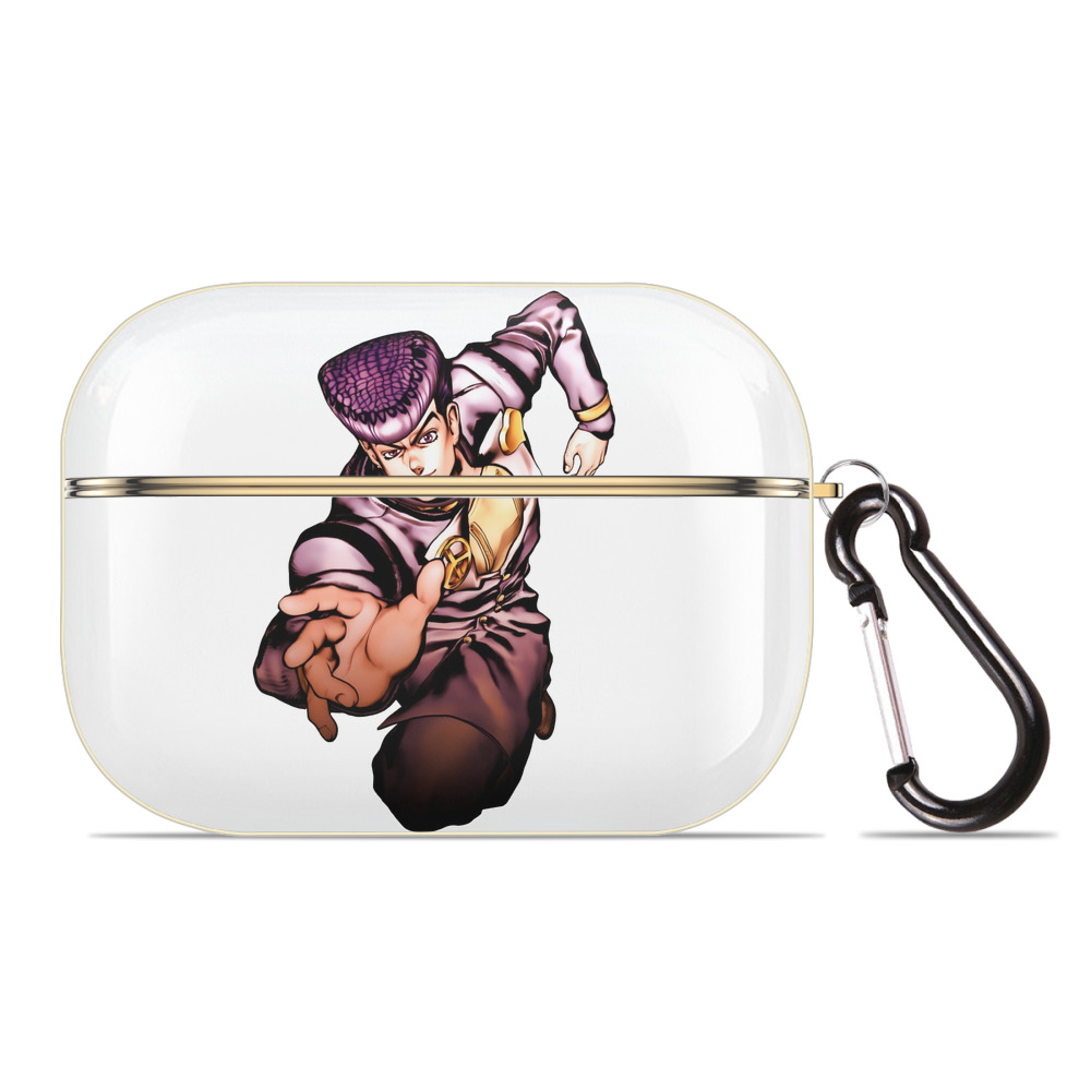 （画像用） ジョジョの奇妙な冒険 ひがしかた じょうすけ JoJo's Bizarre Adventure Higashikata Josuke 【AirPods Pro用】ハードシェル保護ケース｜耐衝撃・防指紋・カラビナ付き商品仕様