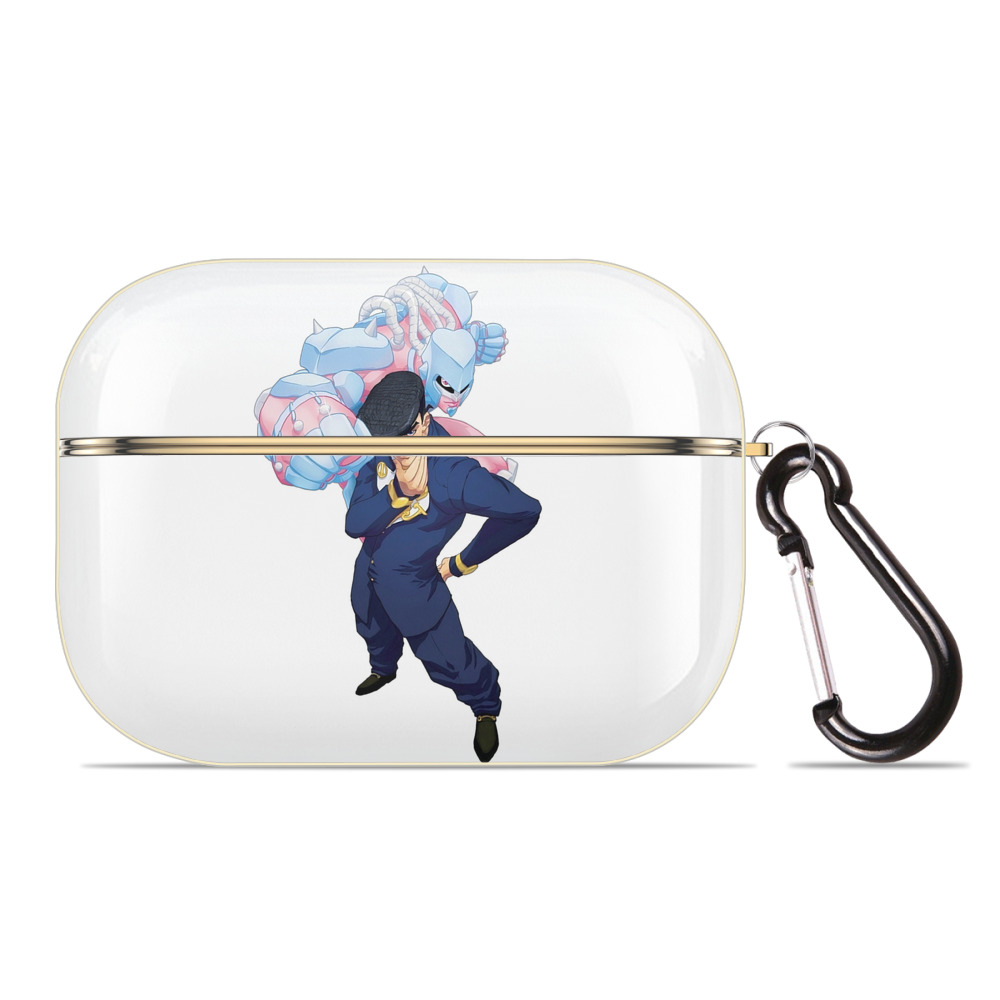 （画像用） ジョジョの奇妙な冒険 ひがしかた じょうすけ JoJo's Bizarre Adventure Higashikata Josuke 【AirPods Pro用】ハードシェル保護ケース｜耐衝撃・防指紋・カラビナ付き商品仕様