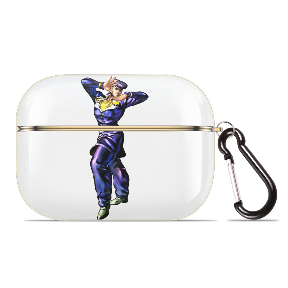 （画像用） ジョジョの奇妙な冒険 ひがしかた じょうすけ JoJo's Bizarre Adventure Higashikata Josuke 【AirPods Pro用】ハードシェル保護ケース｜耐衝撃・防指紋・カラビナ付き商品仕様