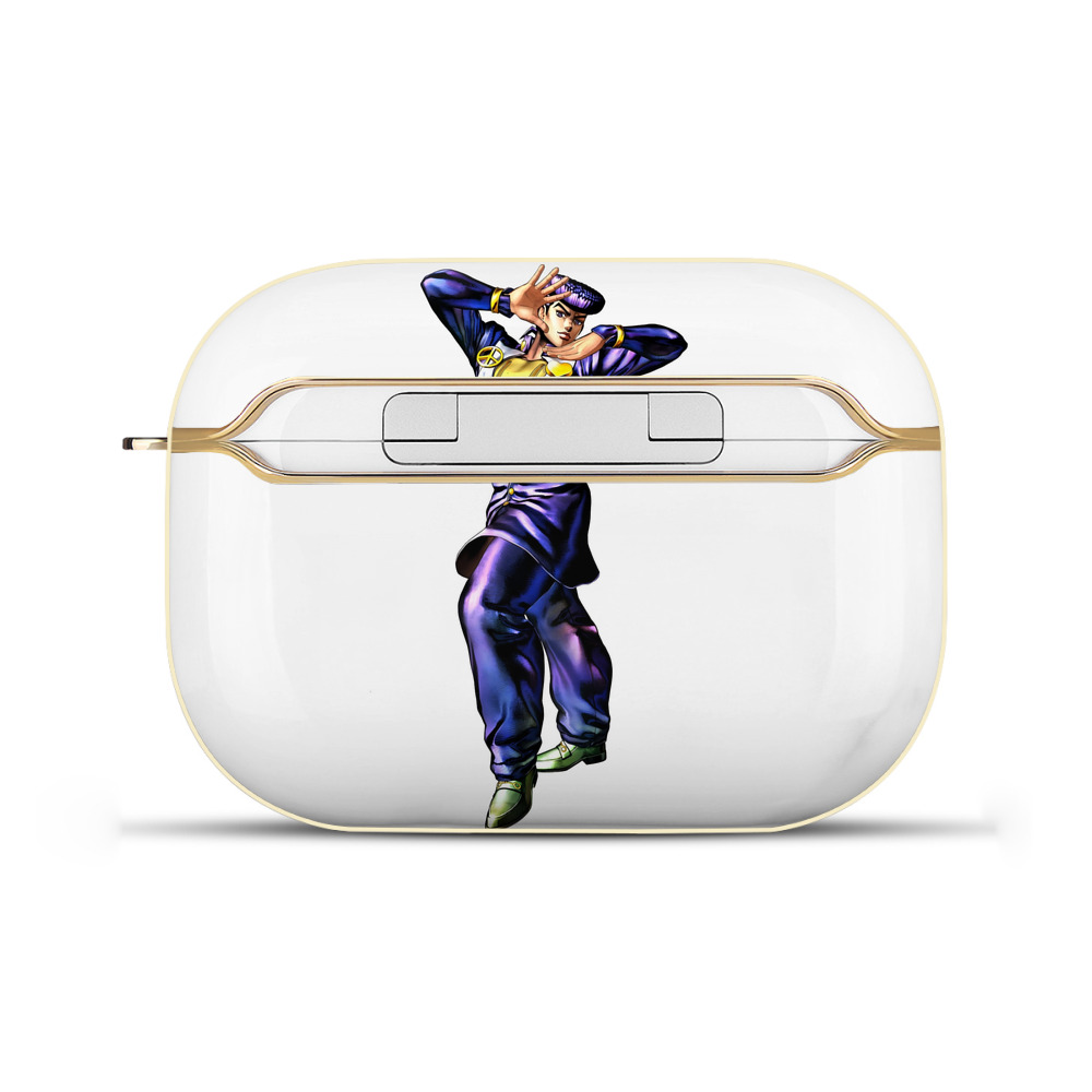 （画像用） ジョジョの奇妙な冒険 ひがしかた じょうすけ JoJo's Bizarre Adventure Higashikata Josuke 【AirPods Pro用】ハードシェル保護ケース｜耐衝撃・防指紋・カラビナ付き商品仕様