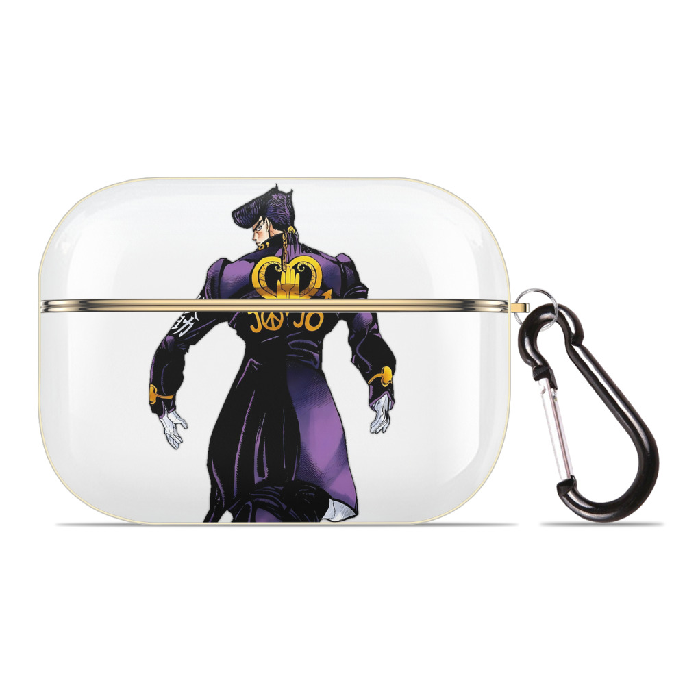 （画像用） ジョジョの奇妙な冒険 ひがしかた じょうすけ JoJo's Bizarre Adventure Higashikata Josuke 【AirPods Pro用】ハードシェル保護ケース｜耐衝撃・防指紋・カラビナ付き商品仕様