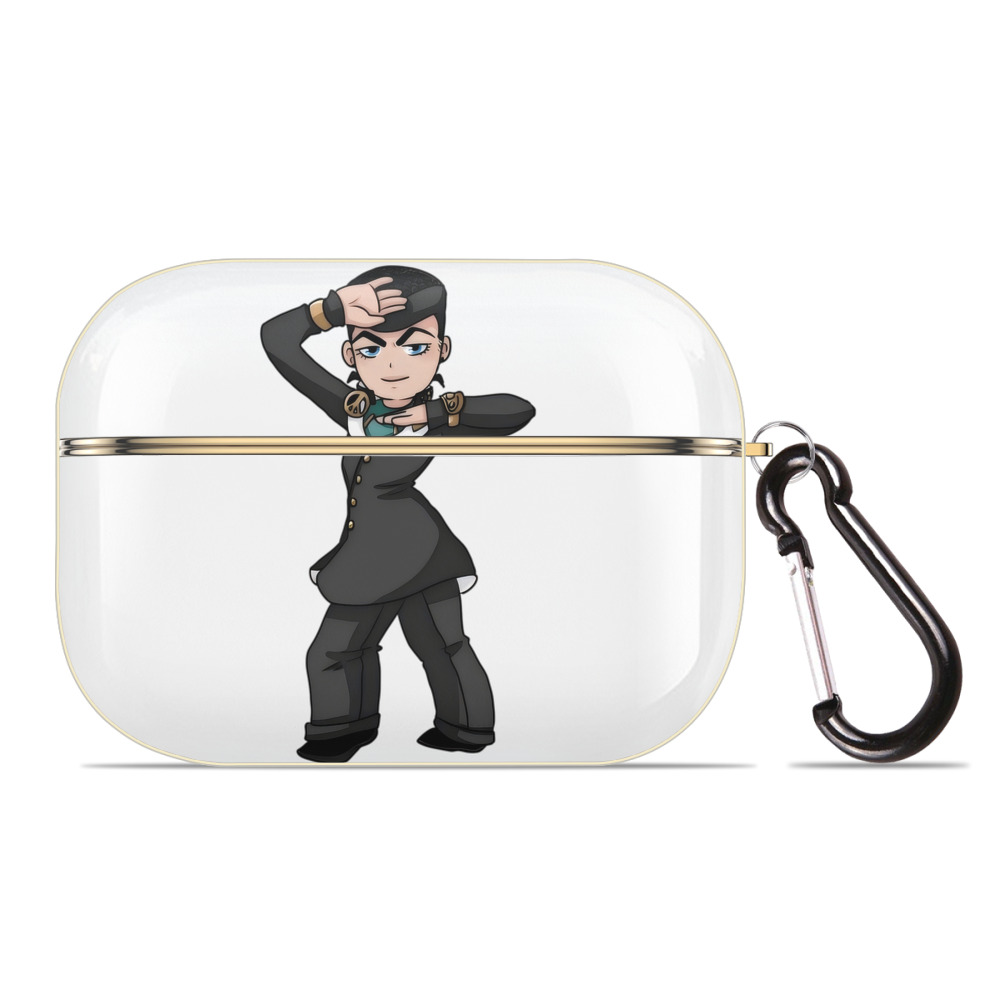 （画像用） ジョジョの奇妙な冒険 ひがしかた じょうすけ JoJo's Bizarre Adventure Higashikata Josuke 【AirPods Pro用】ハードシェル保護ケース｜耐衝撃・防指紋・カラビナ付き商品仕様