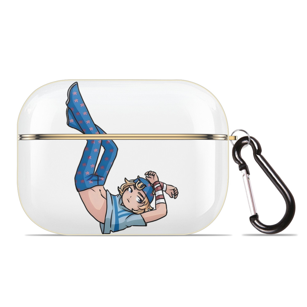 （画像用） ジョジョの奇妙な冒険 グイード?ミスタ JoJo's Bizarre Adventure Guido Mista 【AirPods Pro用】ハードシェル保護ケース｜耐衝撃・防指紋・カラビナ付き商品仕様