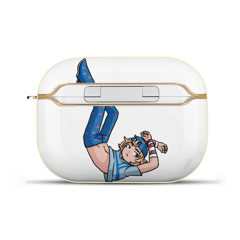 （画像用） ジョジョの奇妙な冒険 グイード?ミスタ JoJo's Bizarre Adventure Guido Mista 【AirPods Pro用】ハードシェル保護ケース｜耐衝撃・防指紋・カラビナ付き商品仕様