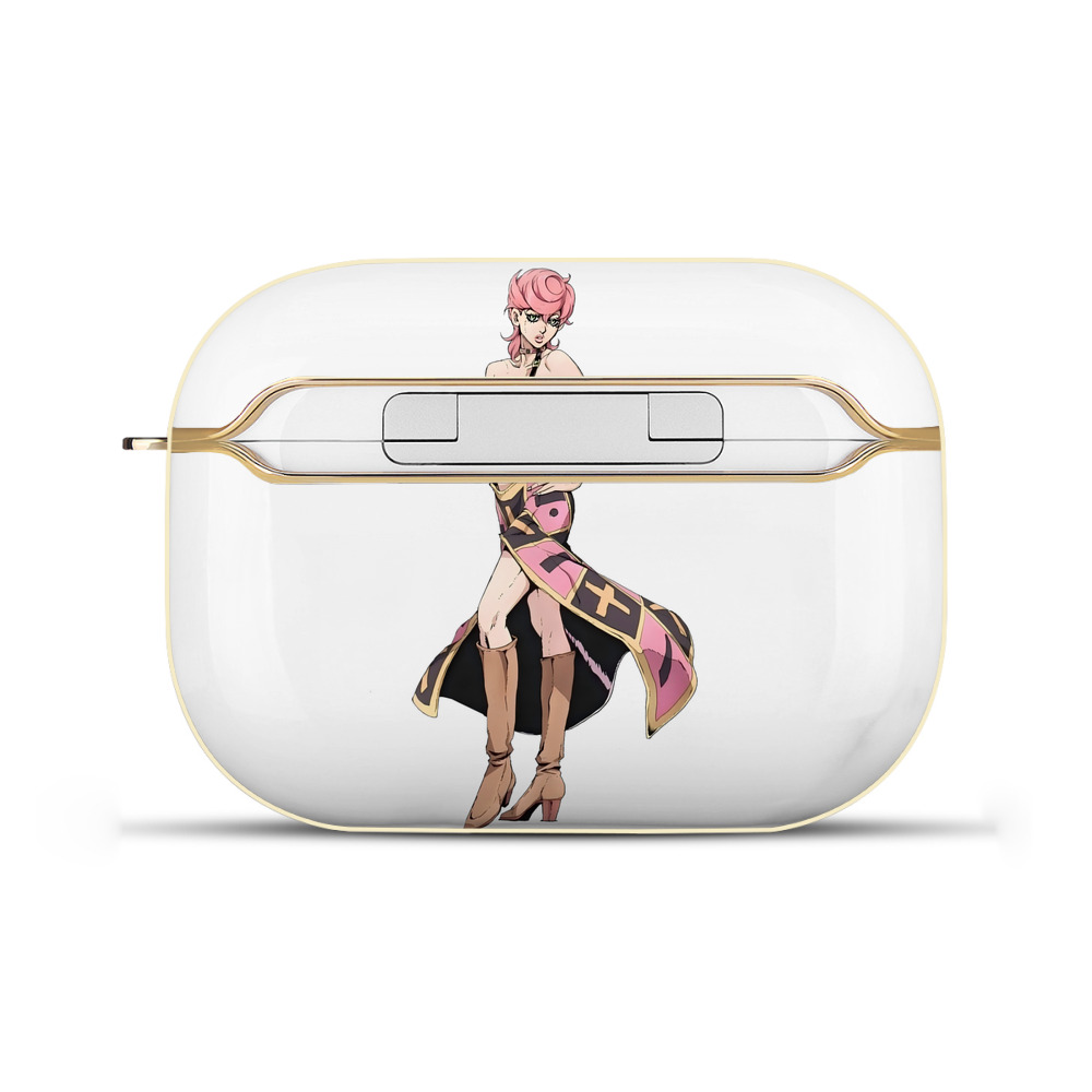 （画像用） ジョジョの奇妙な冒険 トリッシュ?ウナ JoJo's Bizarre Adventure Trish Una 【AirPods Pro用】ハードシェル保護ケース｜耐衝撃・防指紋・カラビナ付き商品仕様