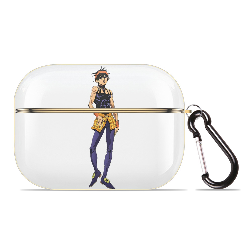 （画像用） ジョジョの奇妙な冒険 ナランチャ?ギルガ JoJo's Bizarre Adventure Narancia Ghirga 【AirPods Pro用】ハードシェル保護ケース｜耐衝撃・防指紋・カラビナ付き商品仕様