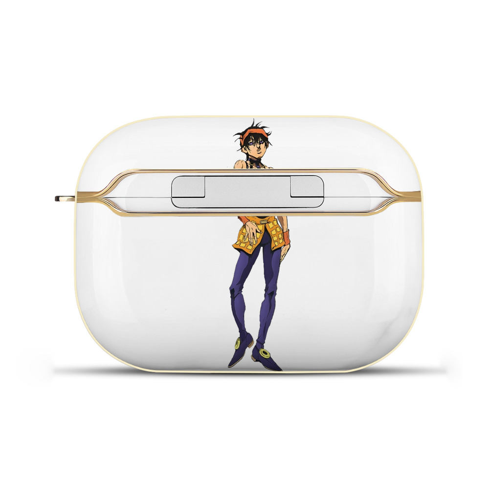 （画像用） ジョジョの奇妙な冒険 ナランチャ?ギルガ JoJo's Bizarre Adventure Narancia Ghirga 【AirPods Pro用】ハードシェル保護ケース｜耐衝撃・防指紋・カラビナ付き商品仕様
