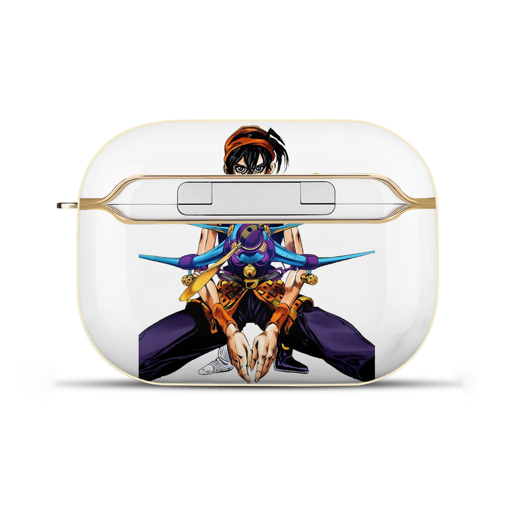 （画像用） ジョジョの奇妙な冒険 ナランチャ?ギルガ JoJo's Bizarre Adventure Narancia Ghirga 【AirPods Pro用】ハードシェル保護ケース｜耐衝撃・防指紋・カラビナ付き商品仕様