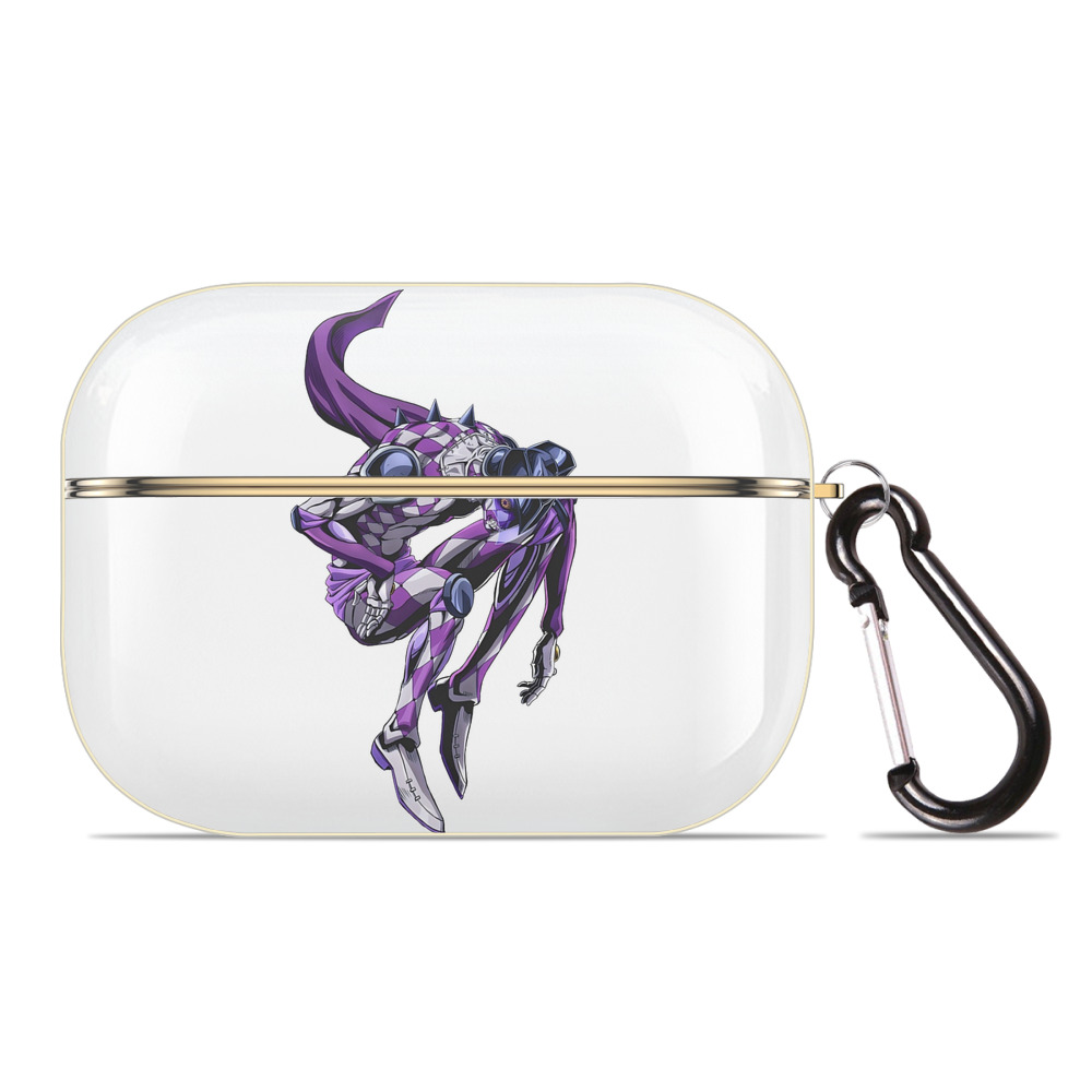 （画像用） ジョジョの奇妙な冒険 パンナコッタ?フー JoJo's Bizarre Adventure Pannacotta Fugo 【AirPods Pro用】ハードシェル保護ケース｜耐衝撃・防指紋・カラビナ付き商品仕様