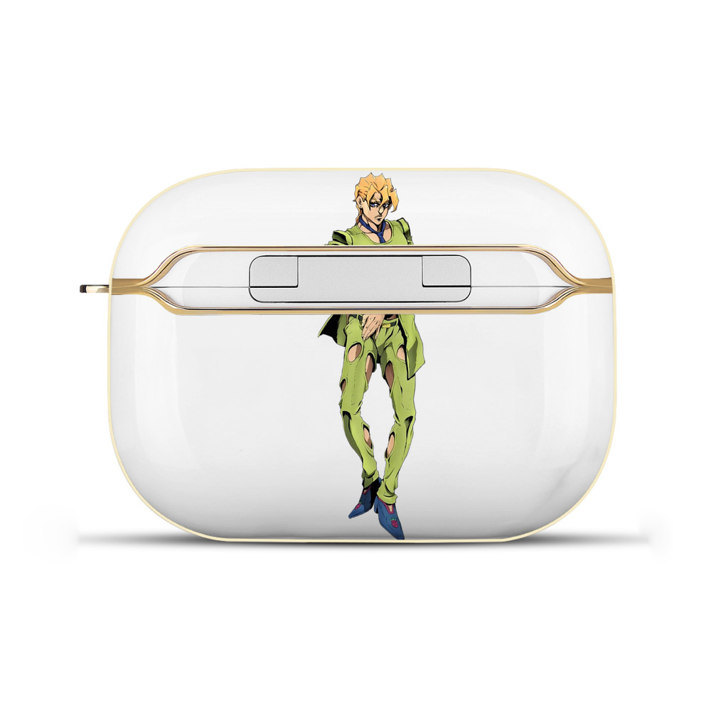 （画像用） ジョジョの奇妙な冒険 パンナコッタ?フー JoJo's Bizarre Adventure Pannacotta Fugo 【AirPods Pro用】ハードシェル保護ケース｜耐衝撃・防指紋・カラビナ付き商品仕様
