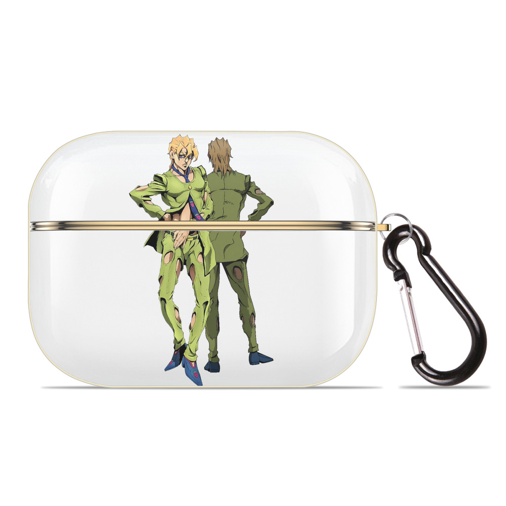 （画像用） ジョジョの奇妙な冒険 パンナコッタ?フー JoJo's Bizarre Adventure Pannacotta Fugo 【AirPods Pro用】ハードシェル保護ケース｜耐衝撃・防指紋・カラビナ付き商品仕様