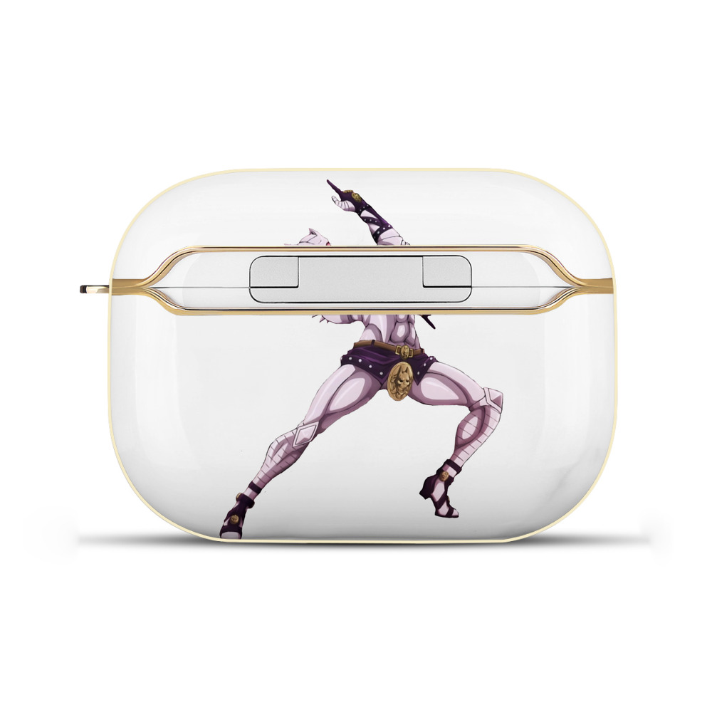 （画像用） ジョジョの奇妙な冒険 きら よしかげ JoJo's Bizarre Adventure Kira Yoshikage 【AirPods Pro用】ハードシェル保護ケース｜耐衝撃・防指紋・カラビナ付き商品仕様