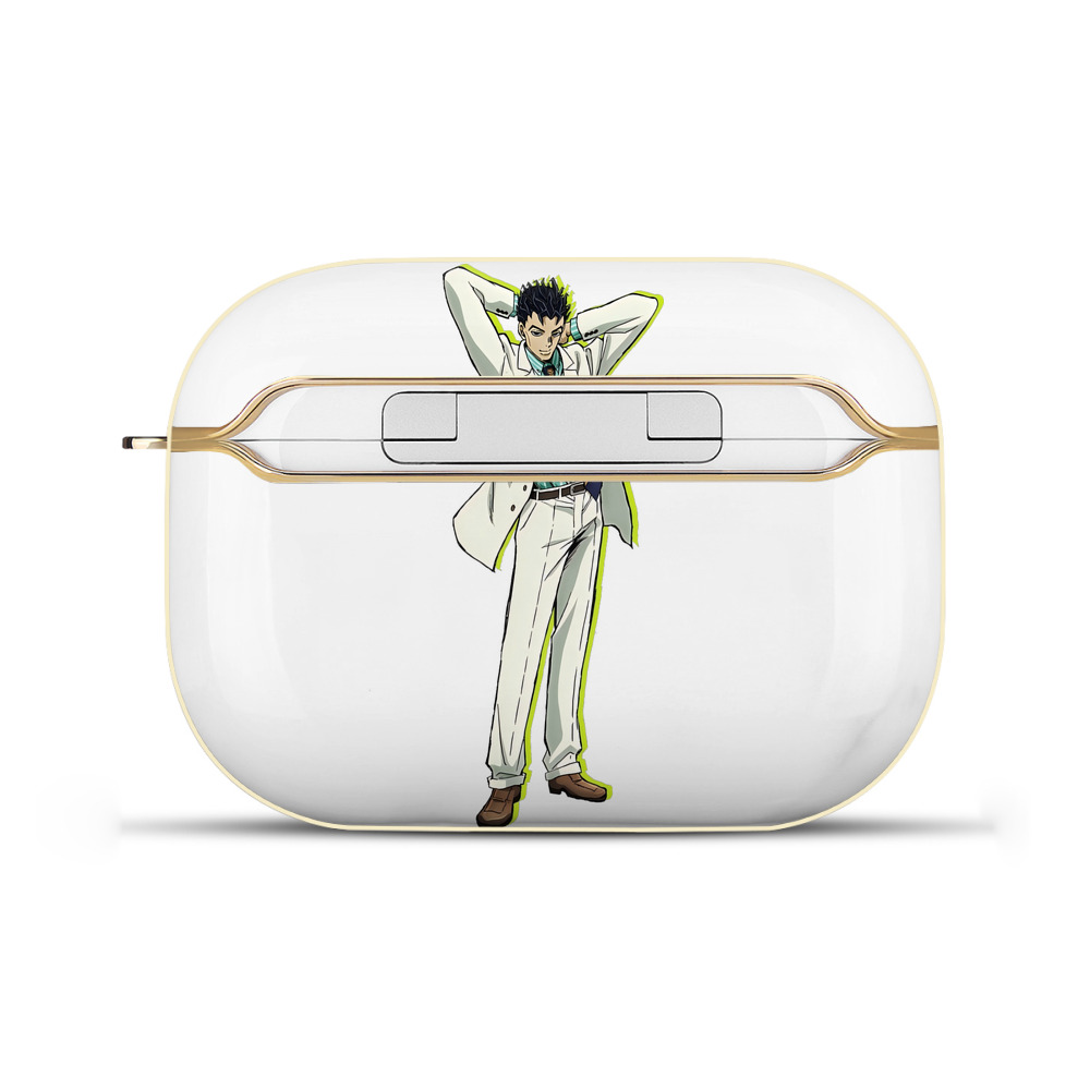（画像用） ジョジョの奇妙な冒険 きら よしかげ JoJo's Bizarre Adventure Kira Yoshikage 【AirPods Pro用】ハードシェル保護ケース｜耐衝撃・防指紋・カラビナ付き商品仕様