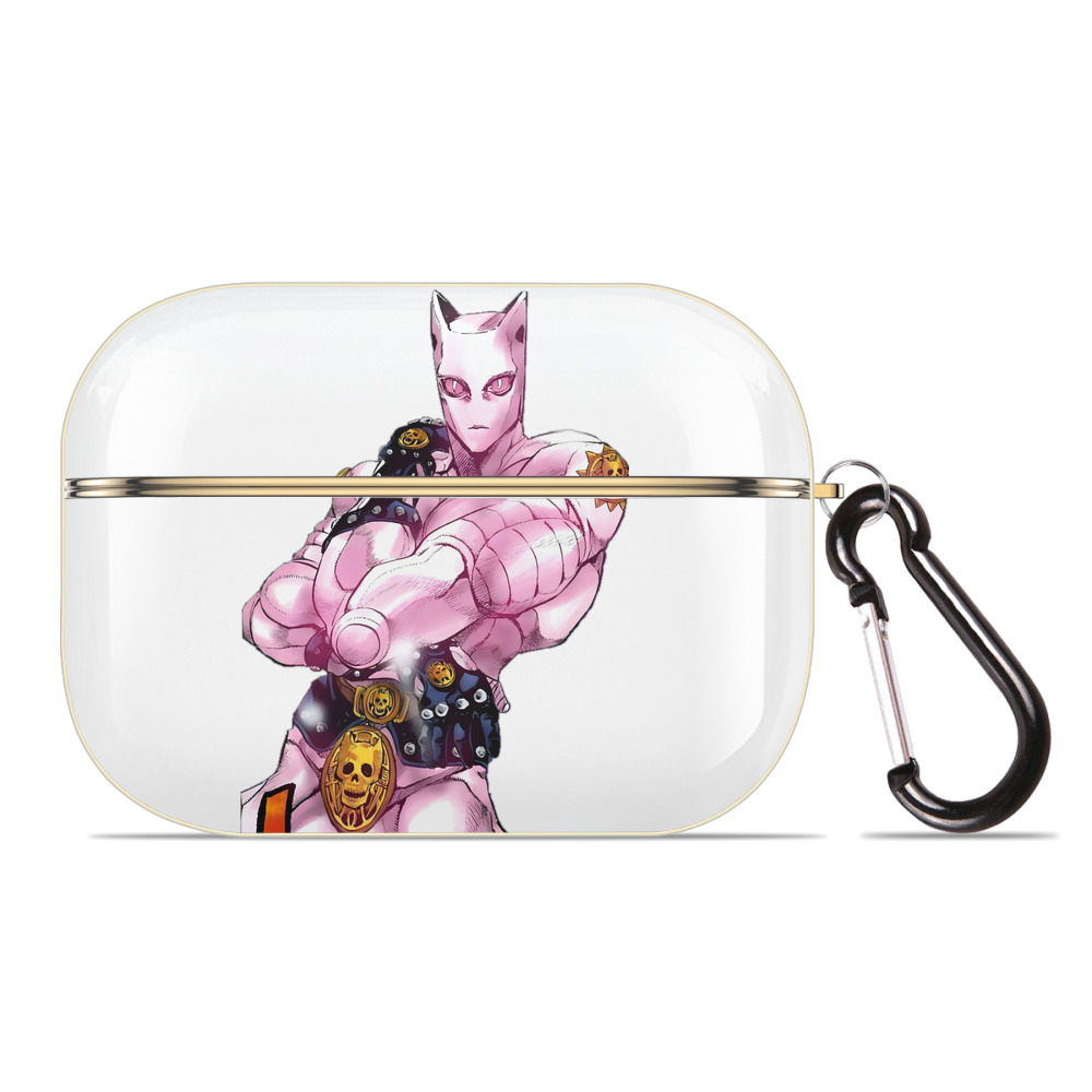 （画像用） ジョジョの奇妙な冒険 きら よしかげ JoJo's Bizarre Adventure Kira Yoshikage 【AirPods Pro用】ハードシェル保護ケース｜耐衝撃・防指紋・カラビナ付き商品仕様