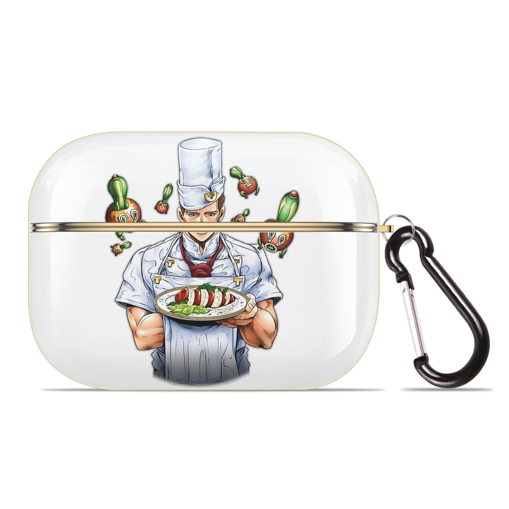 （画像用） ジョジョの奇妙な冒険 Tonio Trussardi JoJo's Bizarre Adventure トニオ?トラッサルディ 【AirPods Pro用】ハードシェル保護ケース｜耐衝撃・防指紋・カラビナ付き商品仕様