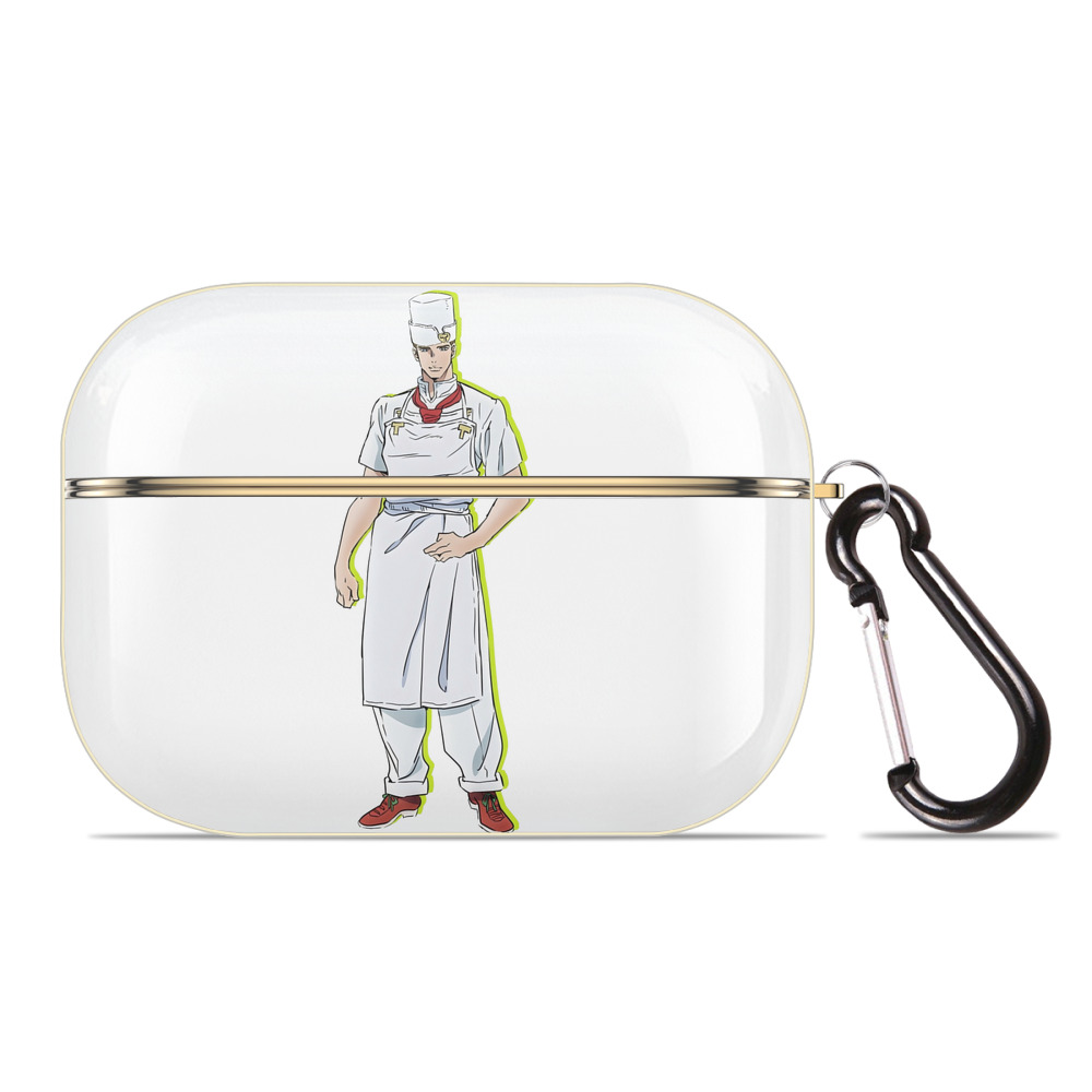 （画像用） ジョジョの奇妙な冒険 Tonio Trussardi JoJo's Bizarre Adventure トニオ?トラッサルディ 【AirPods Pro用】ハードシェル保護ケース｜耐衝撃・防指紋・カラビナ付き商品仕様