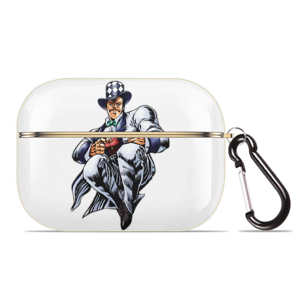 （画像用） ジョジョの奇妙な冒険 ウィル?アントニオ?ツェペリ JoJo's Bizarre Adventure Will Anthonio Zeppeli 【AirPods Pro用】ハードシェル保護ケース｜耐衝撃・防指紋・カラビナ付き商品仕様