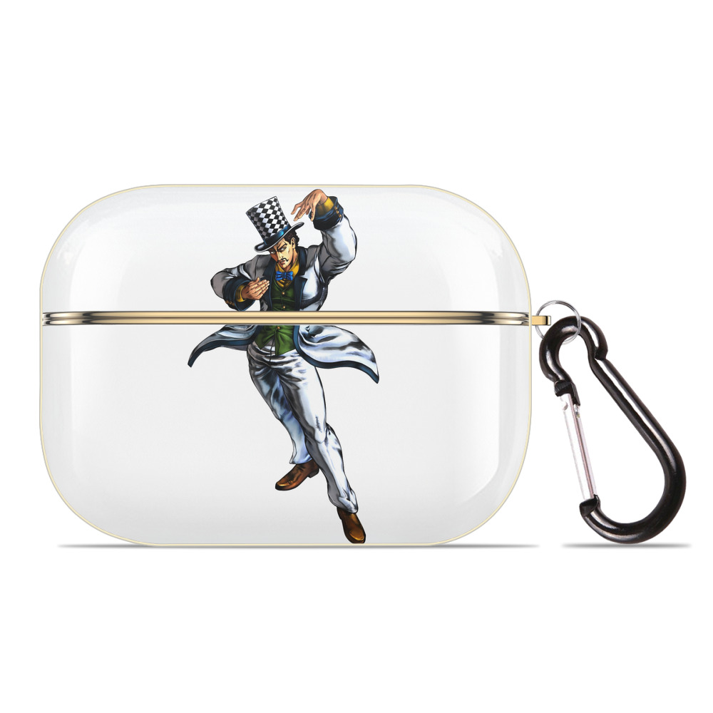 （画像用） ジョジョの奇妙な冒険 ウィル?アントニオ?ツェペリ JoJo's Bizarre Adventure Will Anthonio Zeppeli 【AirPods Pro用】ハードシェル保護ケース｜耐衝撃・防指紋・カラビナ付き商品仕様