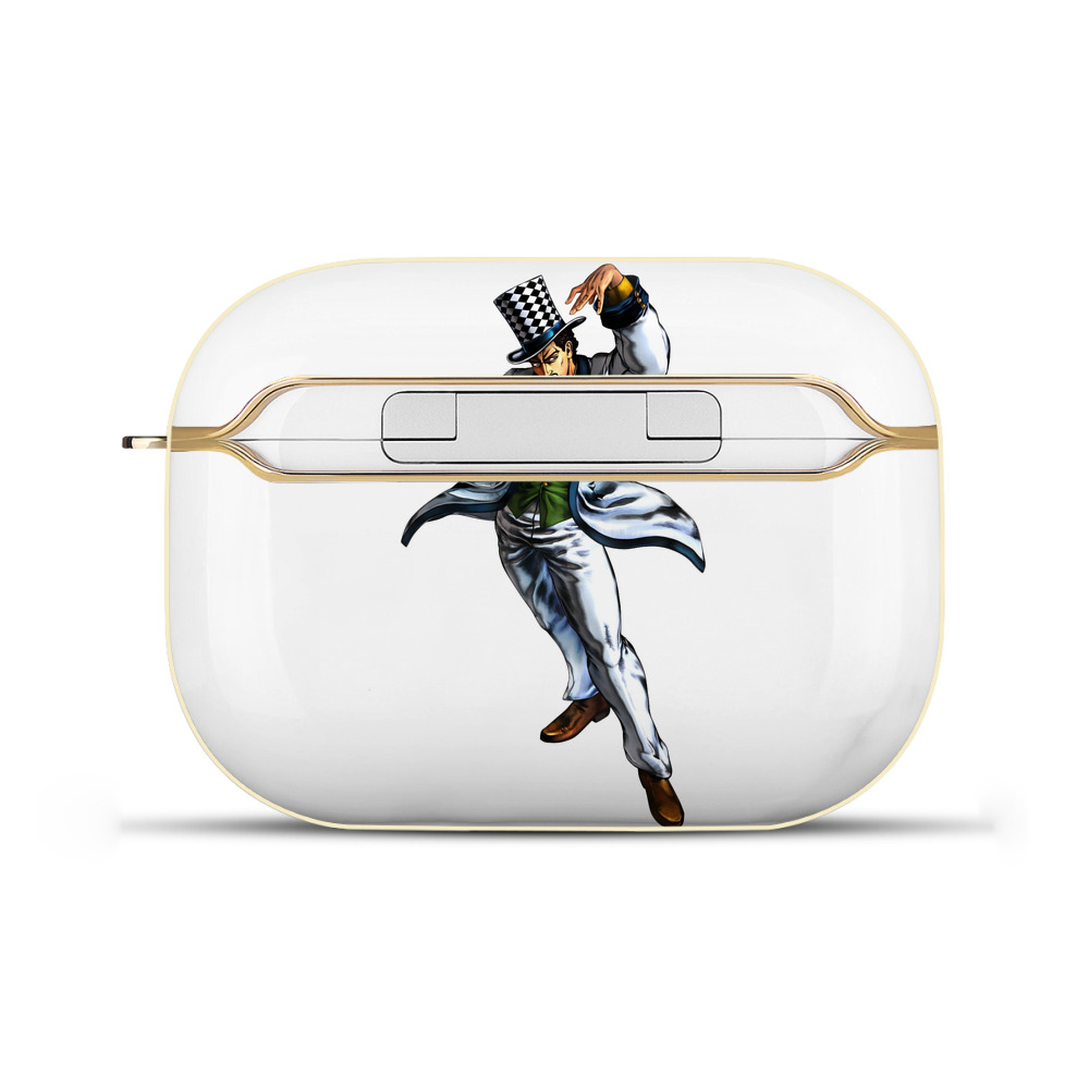 （画像用） ジョジョの奇妙な冒険 ウィル?アントニオ?ツェペリ JoJo's Bizarre Adventure Will Anthonio Zeppeli 【AirPods Pro用】ハードシェル保護ケース｜耐衝撃・防指紋・カラビナ付き商品仕様
