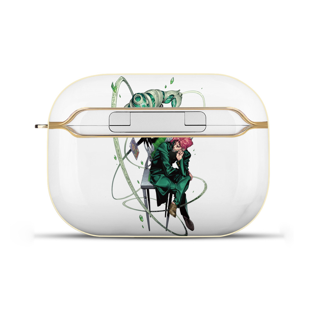 （画像用） ジョジョの奇妙な冒険 花京院 典明（かきょういん のりあき） JoJo's Bizarre Adventure Kakyoin Noriaki 【AirPods Pro用】ハードシェル保護ケース｜耐衝撃・防指紋・カラビナ付き商品仕様
