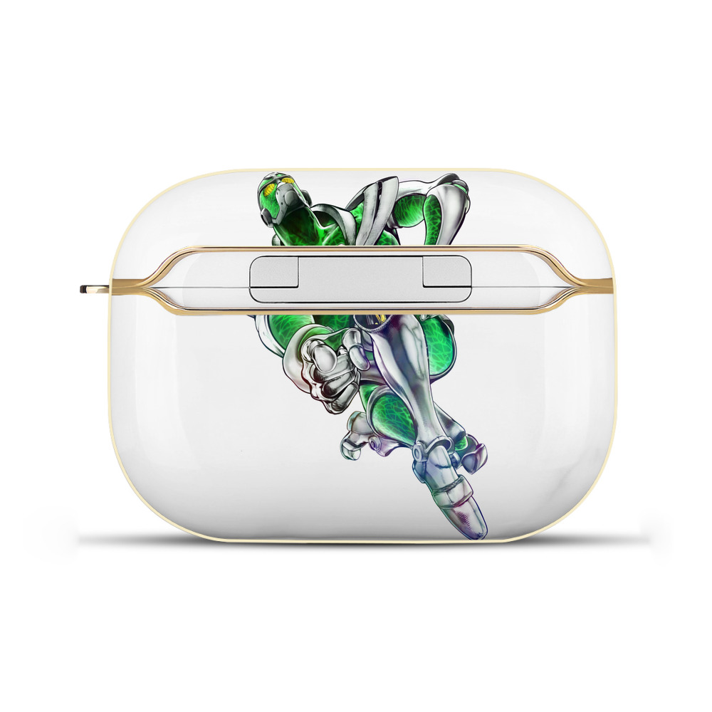 （画像用） ジョジョの奇妙な冒険 花京院 典明（かきょういん のりあき） JoJo's Bizarre Adventure Kakyoin Noriaki 【AirPods Pro用】ハードシェル保護ケース｜耐衝撃・防指紋・カラビナ付き商品仕様