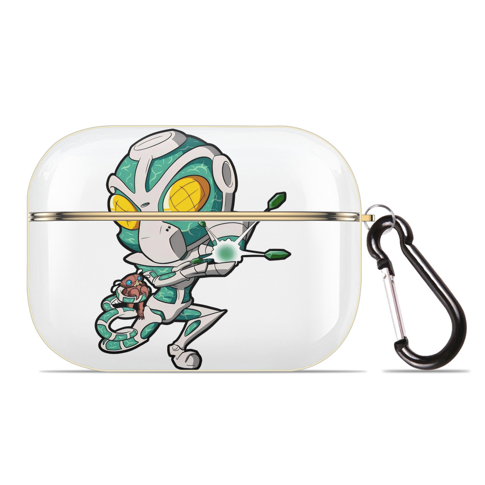 （画像用） ジョジョの奇妙な冒険 花京院 典明（かきょういん のりあき） JoJo's Bizarre Adventure Kakyoin Noriaki 【AirPods Pro用】ハードシェル保護ケース｜耐衝撃・防指紋・カラビナ付き商品仕様