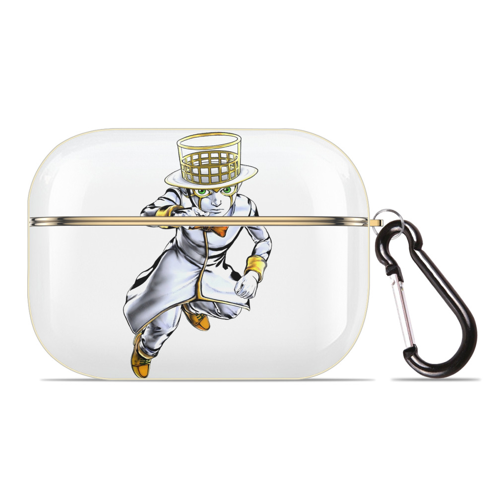 （画像用） ジョジョの奇妙な冒険 岸辺 露伴（きしべ ろはん） JoJo's Bizarre Adventure Rohan Kishibe 【AirPods Pro用】ハードシェル保護ケース｜耐衝撃・防指紋・カラビナ付き商品仕様