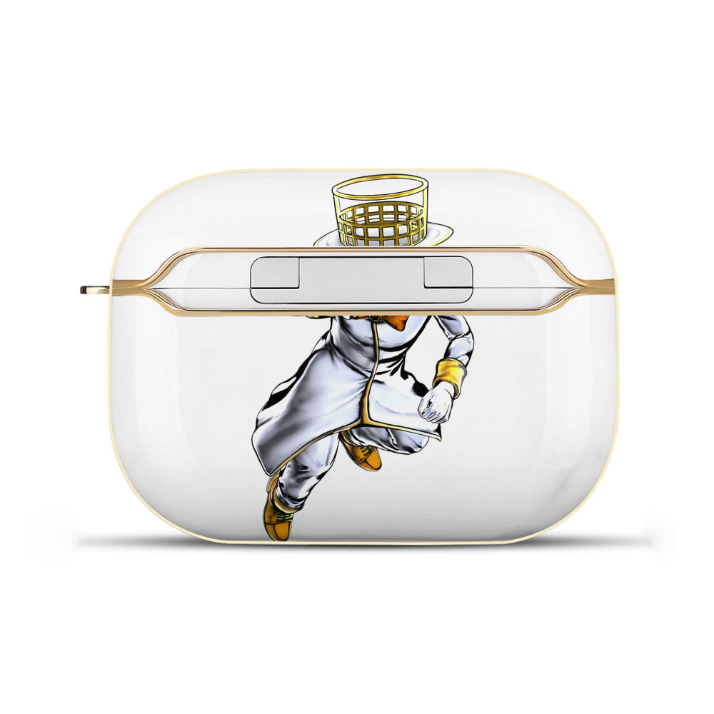 （画像用） ジョジョの奇妙な冒険 岸辺 露伴（きしべ ろはん） JoJo's Bizarre Adventure Rohan Kishibe 【AirPods Pro用】ハードシェル保護ケース｜耐衝撃・防指紋・カラビナ付き商品仕様