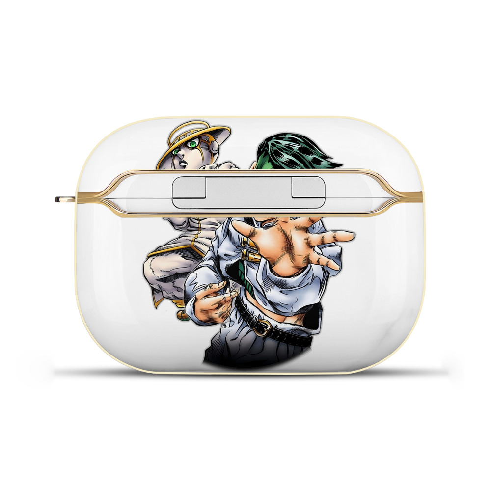 （画像用） ジョジョの奇妙な冒険 岸辺 露伴（きしべ ろはん） JoJo's Bizarre Adventure Rohan Kishibe 【AirPods Pro用】ハードシェル保護ケース｜耐衝撃・防指紋・カラビナ付き商品仕様