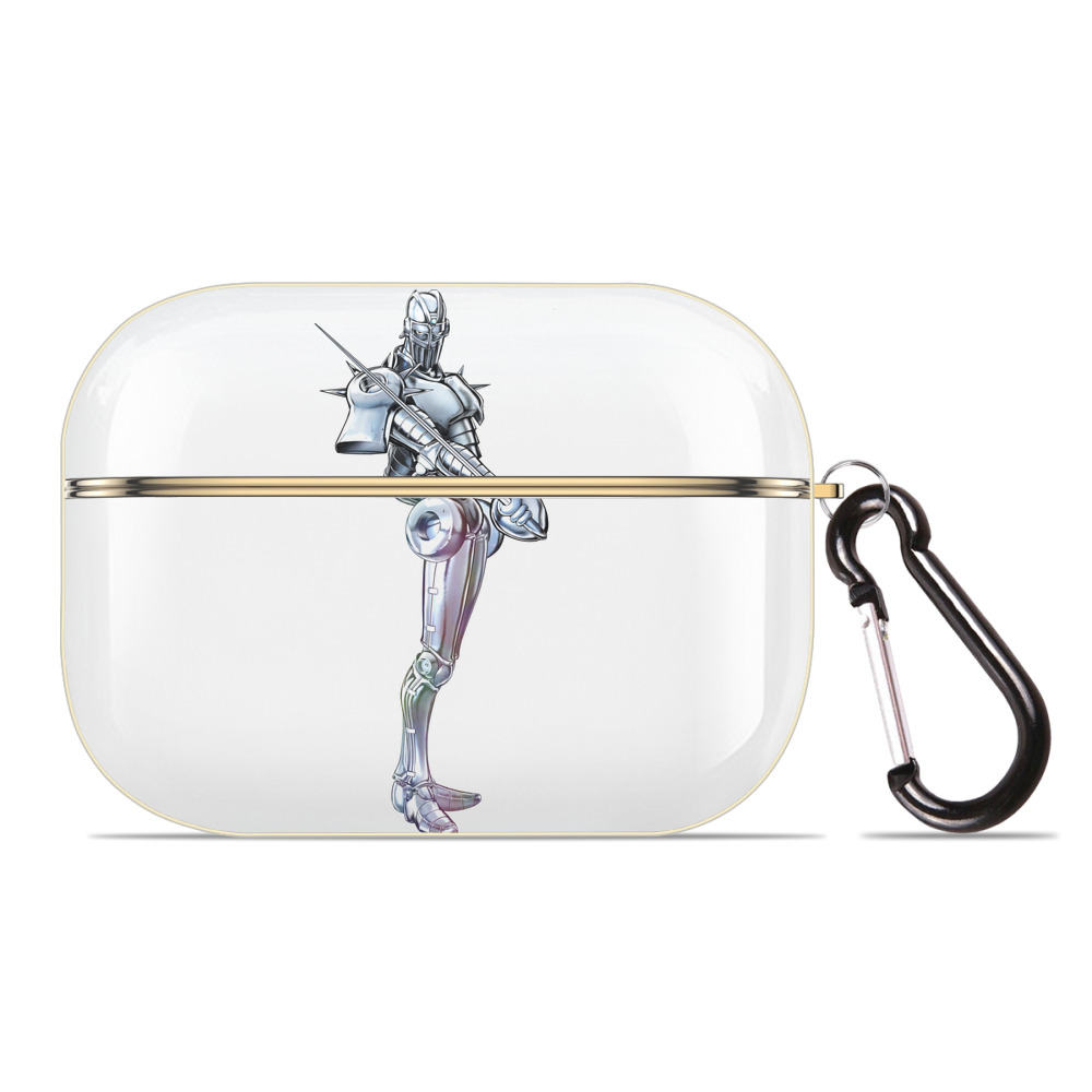 （画像用） ジョジョの奇妙な冒険 ジャン＝ピエール?ポルナレフ JoJo's Bizarre Adventure Jan Pierre Polnareff 【AirPods Pro用】ハードシェル保護ケース｜耐衝撃・防指紋・カラビナ付き商品仕様