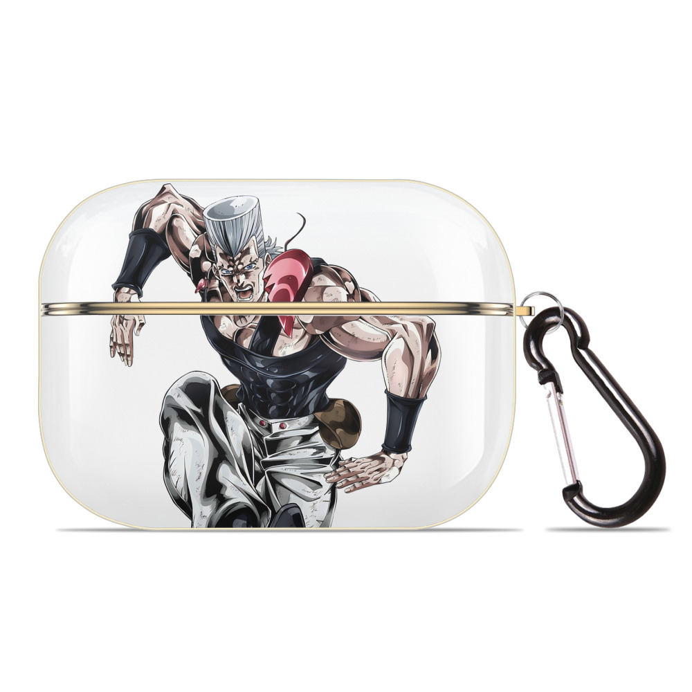 （画像用） ジョジョの奇妙な冒険 ジャン＝ピエール?ポルナレフ JoJo's Bizarre Adventure Jan Pierre Polnareff 【AirPods Pro用】ハードシェル保護ケース｜耐衝撃・防指紋・カラビナ付き商品仕様