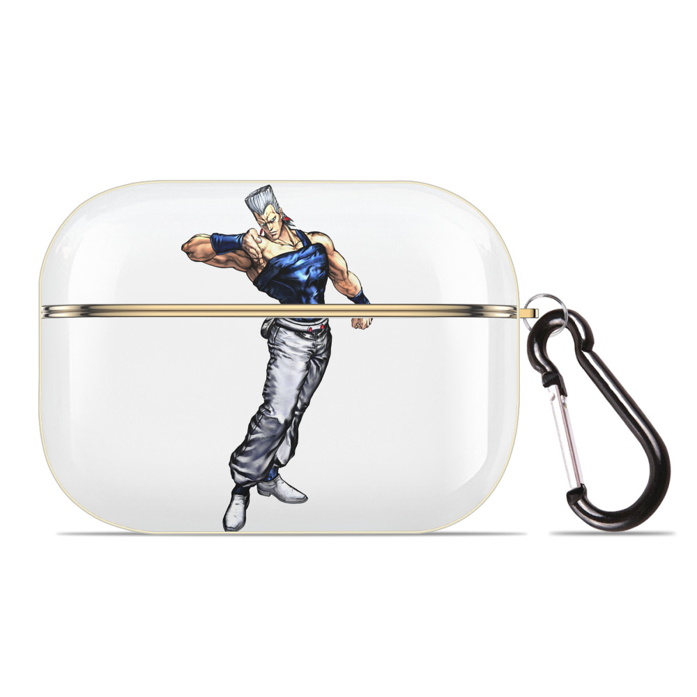 （画像用） ジョジョの奇妙な冒険 ジャン＝ピエール?ポルナレフ JoJo's Bizarre Adventure Jan Pierre Polnareff 【AirPods Pro用】ハードシェル保護ケース｜耐衝撃・防指紋・カラビナ付き商品仕様