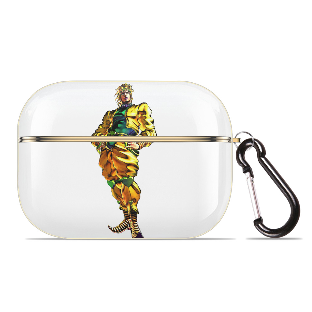 （画像用） ジョジョの奇妙な冒険 ディオ?ブランドー JoJo's Bizarre Adventure Dio Brando 【AirPods Pro用】ハードシェル保護ケース｜耐衝撃・防指紋・カラビナ付き商品仕様