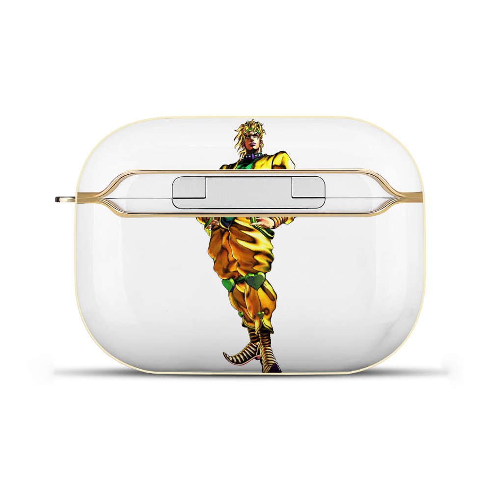 （画像用） ジョジョの奇妙な冒険 ディオ?ブランドー JoJo's Bizarre Adventure Dio Brando 【AirPods Pro用】ハードシェル保護ケース｜耐衝撃・防指紋・カラビナ付き商品仕様