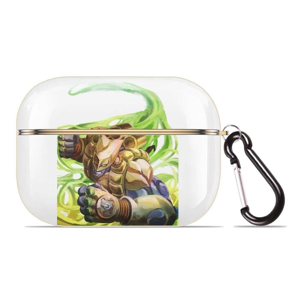 （画像用） ジョジョの奇妙な冒険 ディオ?ブランドー JoJo's Bizarre Adventure Dio Brando 【AirPods Pro用】ハードシェル保護ケース｜耐衝撃・防指紋・カラビナ付き商品仕様