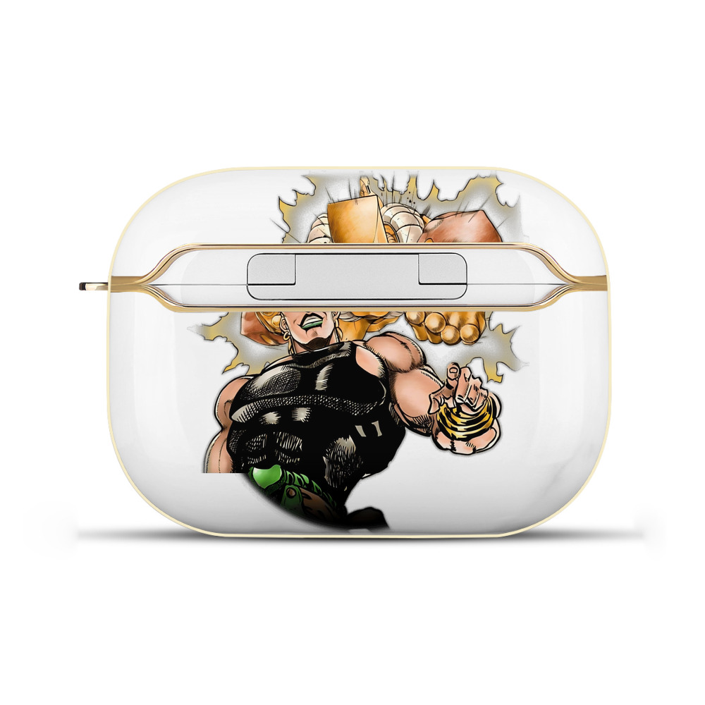 （画像用） ジョジョの奇妙な冒険 ディオ?ブランドー JoJo's Bizarre Adventure Dio Brando 【AirPods Pro用】ハードシェル保護ケース｜耐衝撃・防指紋・カラビナ付き商品仕様