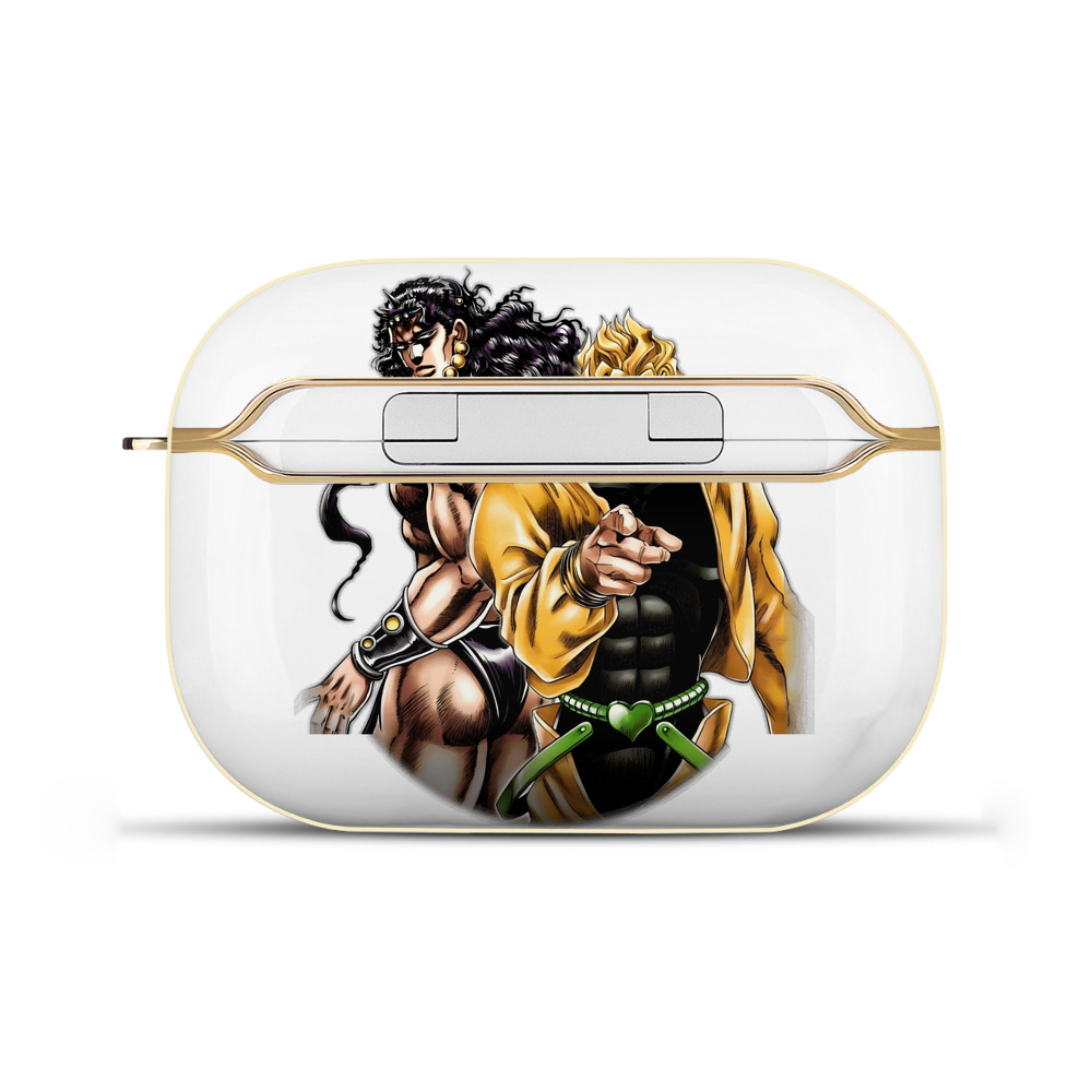 （画像用） ジョジョの奇妙な冒険 ディオ?ブランドー JoJo's Bizarre Adventure Dio Brando 【AirPods Pro用】ハードシェル保護ケース｜耐衝撃・防指紋・カラビナ付き商品仕様